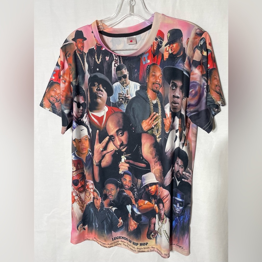 Hip hop t shirt size Large all over print
